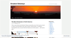 Desktop Screenshot of greatestgetaways.wordpress.com