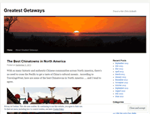 Tablet Screenshot of greatestgetaways.wordpress.com