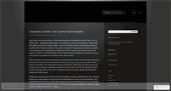 Desktop Screenshot of longislandcarservice.wordpress.com