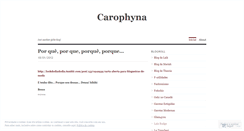 Desktop Screenshot of carophyna.wordpress.com