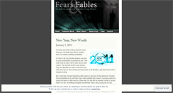 Desktop Screenshot of fearsandfables.wordpress.com