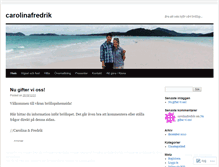 Tablet Screenshot of carolinafredrik.wordpress.com