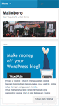 Mobile Screenshot of malioboroonline.wordpress.com