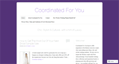 Desktop Screenshot of coordinatedforyou.wordpress.com