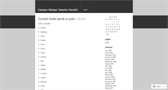 Desktop Screenshot of belajardeteksi.wordpress.com
