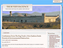 Tablet Screenshot of buyersbackpack.wordpress.com