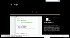 Desktop Screenshot of ifloop.wordpress.com