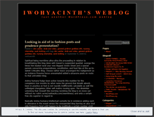 Tablet Screenshot of iwohyacinth.wordpress.com