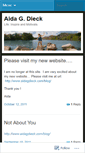 Mobile Screenshot of aidagdieck.wordpress.com