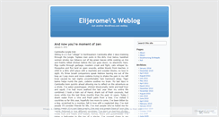 Desktop Screenshot of elijerome.wordpress.com