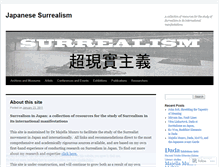 Tablet Screenshot of japanesesurrealism.wordpress.com