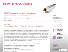 Tablet Screenshot of cafepedagogico.wordpress.com