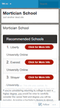 Mobile Screenshot of morticianschools.wordpress.com