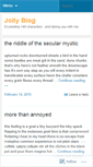 Mobile Screenshot of jollyblog.wordpress.com
