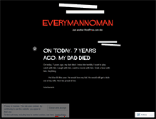 Tablet Screenshot of everymannoman.wordpress.com