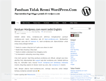 Tablet Screenshot of panduan.wordpress.com