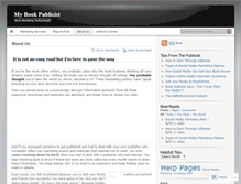 Tablet Screenshot of marketmybook.wordpress.com