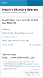 Mobile Screenshot of healthyskincaresecrets.wordpress.com