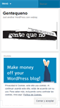 Mobile Screenshot of gentequeno.wordpress.com