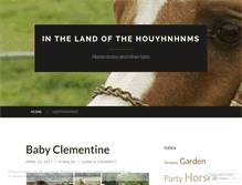 Tablet Screenshot of horsespeak.wordpress.com