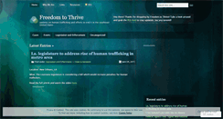 Desktop Screenshot of freedomtothrive.wordpress.com