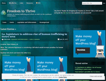 Tablet Screenshot of freedomtothrive.wordpress.com