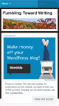 Mobile Screenshot of fumblingtowardwriting.wordpress.com