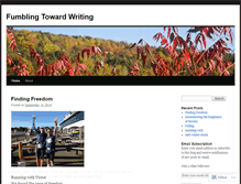 Tablet Screenshot of fumblingtowardwriting.wordpress.com