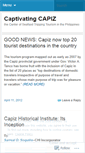 Mobile Screenshot of capiztour.wordpress.com