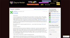 Desktop Screenshot of daynahester.wordpress.com