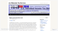 Desktop Screenshot of jwtaxservices.wordpress.com