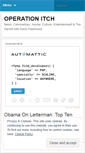 Mobile Screenshot of operationitch.wordpress.com