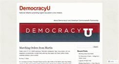 Desktop Screenshot of democracyu.wordpress.com