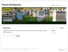 Tablet Screenshot of frenchhillapiaries.wordpress.com
