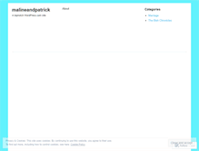 Tablet Screenshot of malineandpatrick.wordpress.com