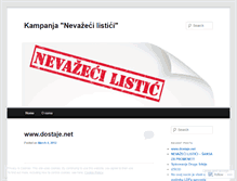 Tablet Screenshot of nevazecilistici.wordpress.com