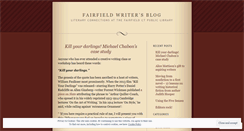 Desktop Screenshot of fairfieldwriter.wordpress.com