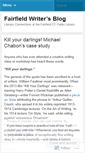 Mobile Screenshot of fairfieldwriter.wordpress.com