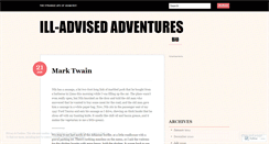 Desktop Screenshot of illadvisedadventures.wordpress.com