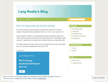 Tablet Screenshot of langrealty.wordpress.com