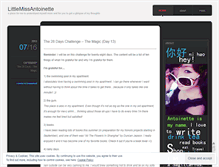 Tablet Screenshot of littlemissantoinette.wordpress.com