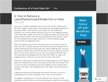 Tablet Screenshot of confessionsofafrontdeskgirl.wordpress.com