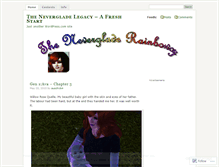 Tablet Screenshot of nevergladelegacy.wordpress.com