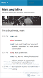 Mobile Screenshot of mattandmina.wordpress.com