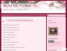 Tablet Screenshot of alasdepluma.wordpress.com