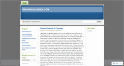 Desktop Screenshot of indianchildren.wordpress.com