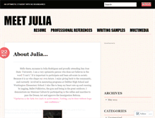 Tablet Screenshot of myselfjulia.wordpress.com