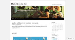 Desktop Screenshot of charlottelookslike.wordpress.com