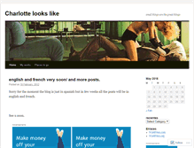 Tablet Screenshot of charlottelookslike.wordpress.com