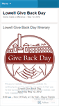 Mobile Screenshot of lowellgivebackday.wordpress.com